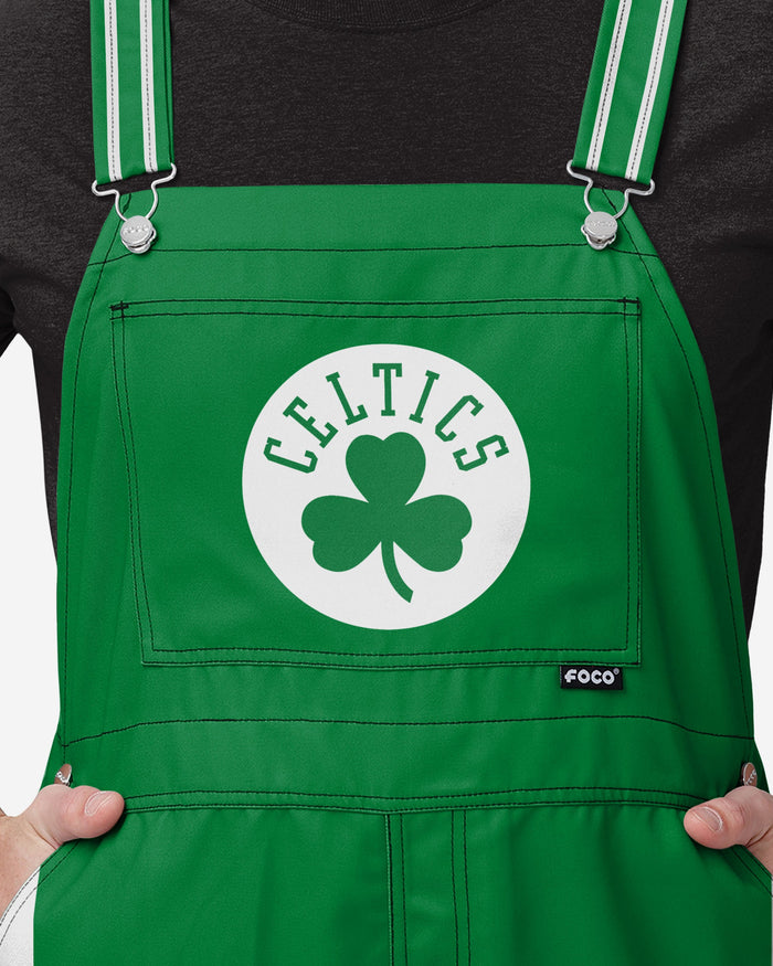 Boston Celtics Mens Team Stripe Bib Dungarees FOCO - FOCO.com | UK & IRE