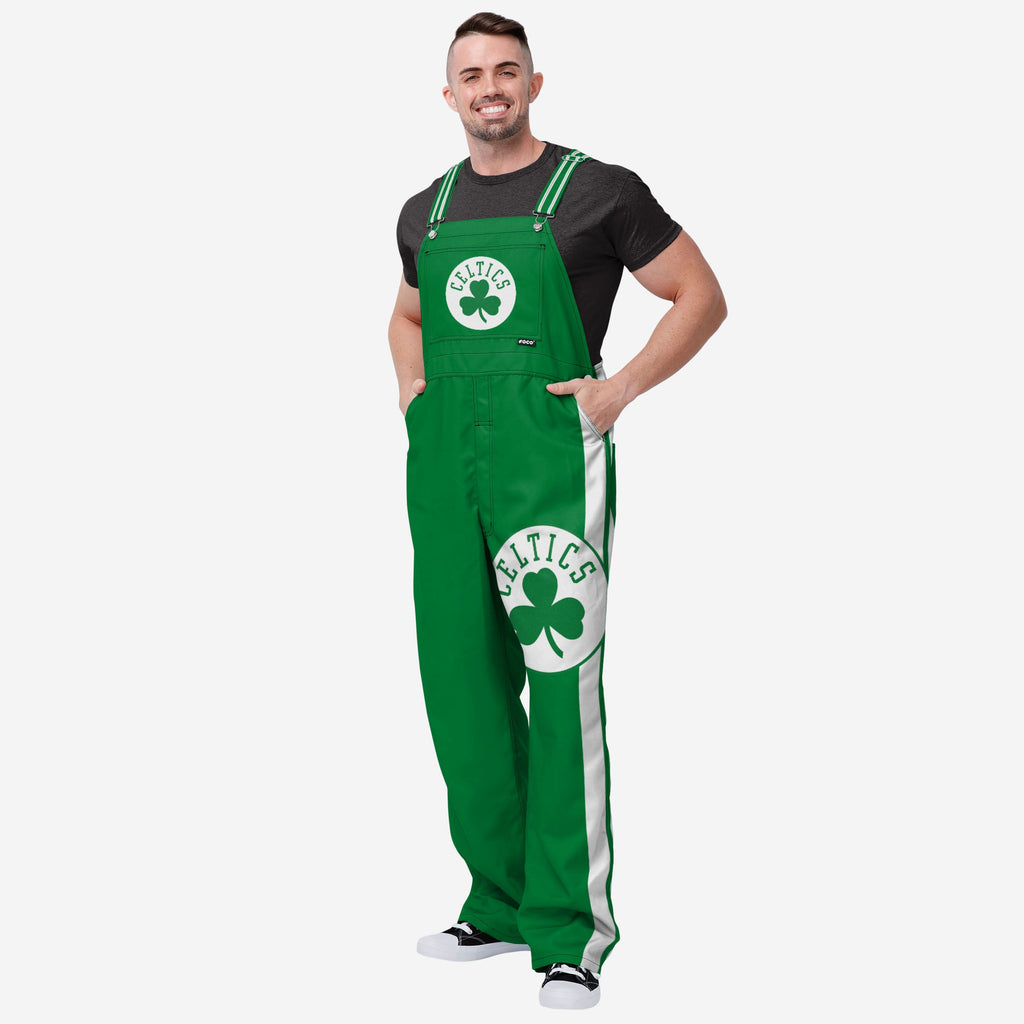 Boston Celtics Mens Team Stripe Bib Dungarees FOCO S - FOCO.com | UK & IRE