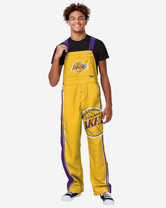 Los Angeles Lakers Mens Team Stripe Bib Dungarees FOCO S - FOCO.com | UK & IRE