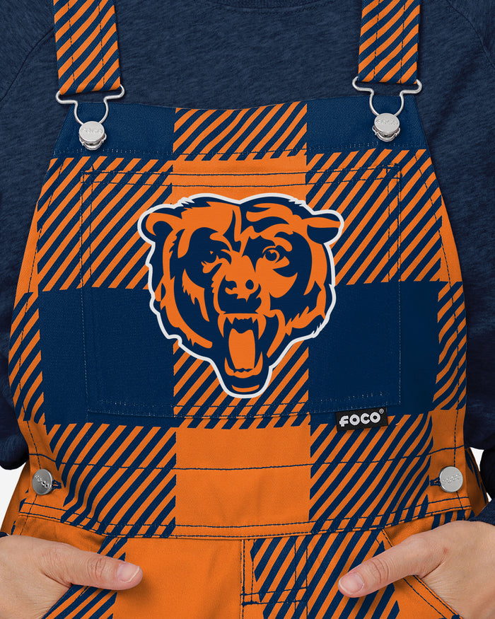 Chicago Bears Womens Plaid Bib Dungarees FOCO - FOCO.com | UK & IRE