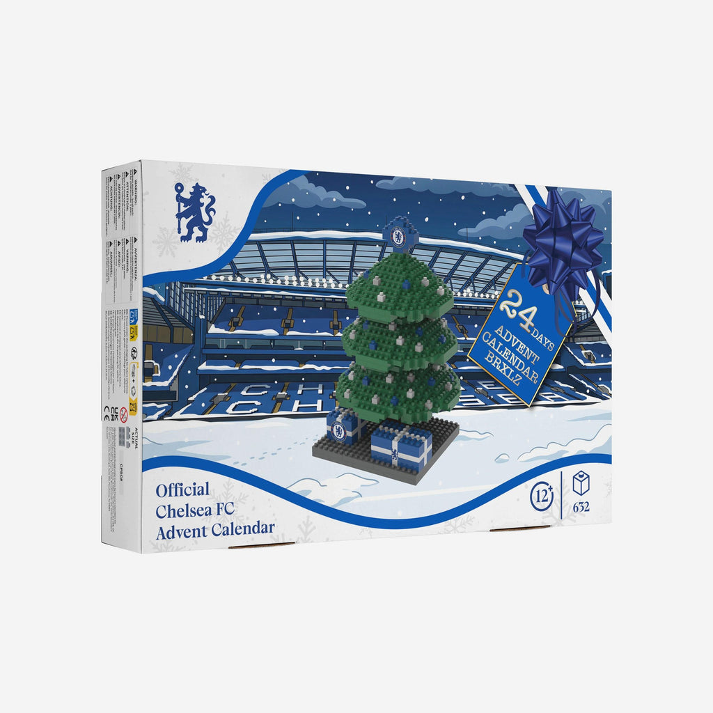 Chelsea FC BRXLZ Tree Advent Calendar FOCO - FOCO.com | UK & IRE
