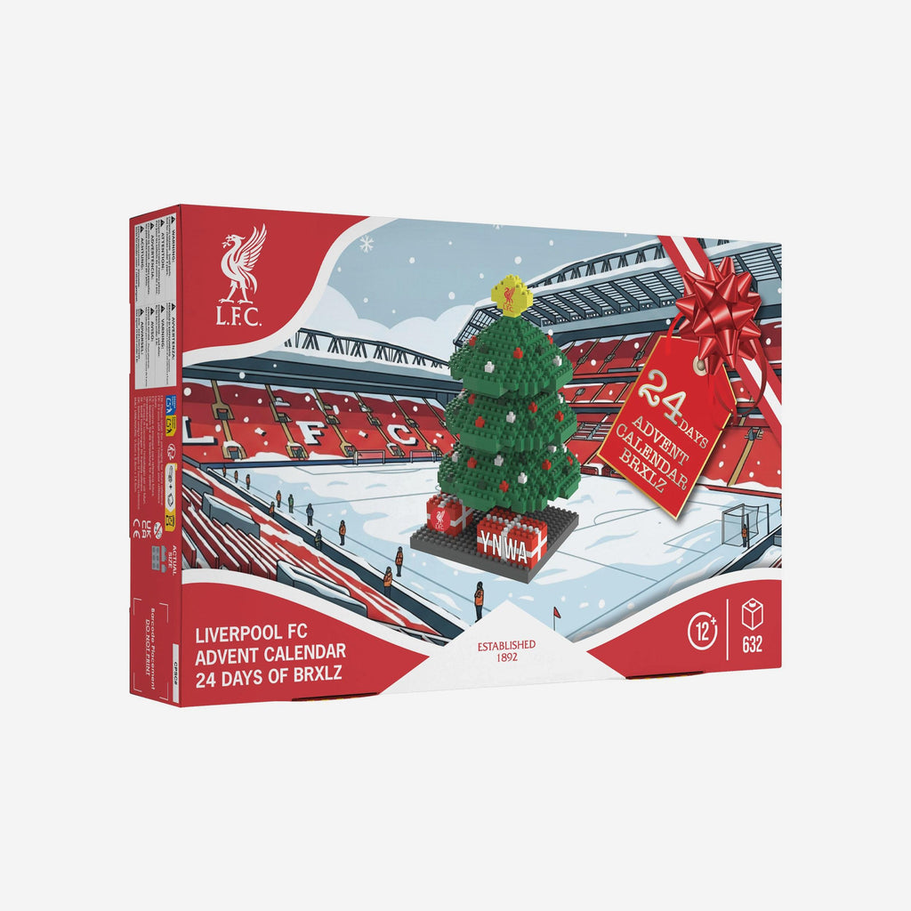 Liverpool FC BRXLZ Tree Advent Calendar FOCO - FOCO.com | UK & IRE