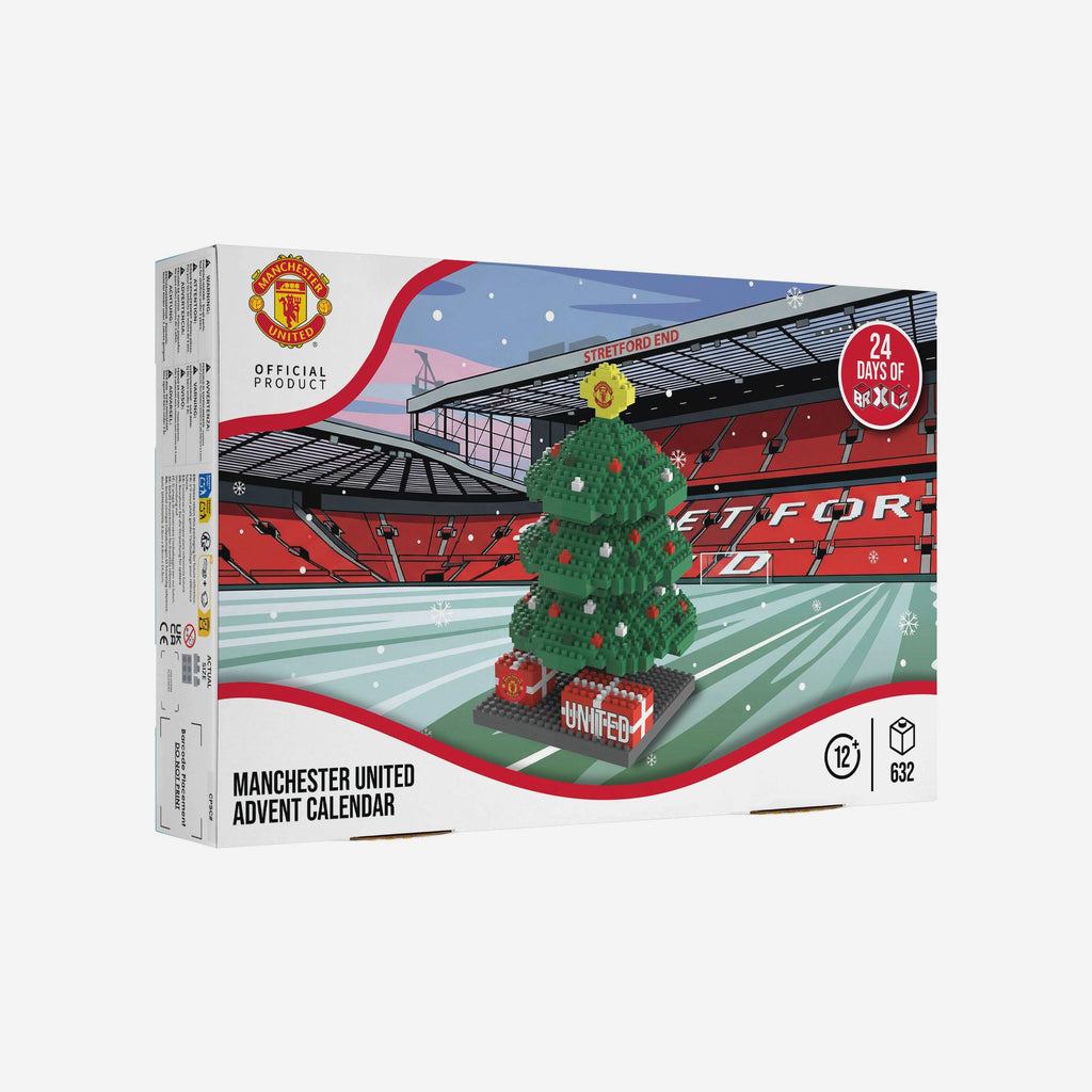 Manchester United FC BRXLZ Tree Advent Calendar FOCO - FOCO.com | UK & IRE