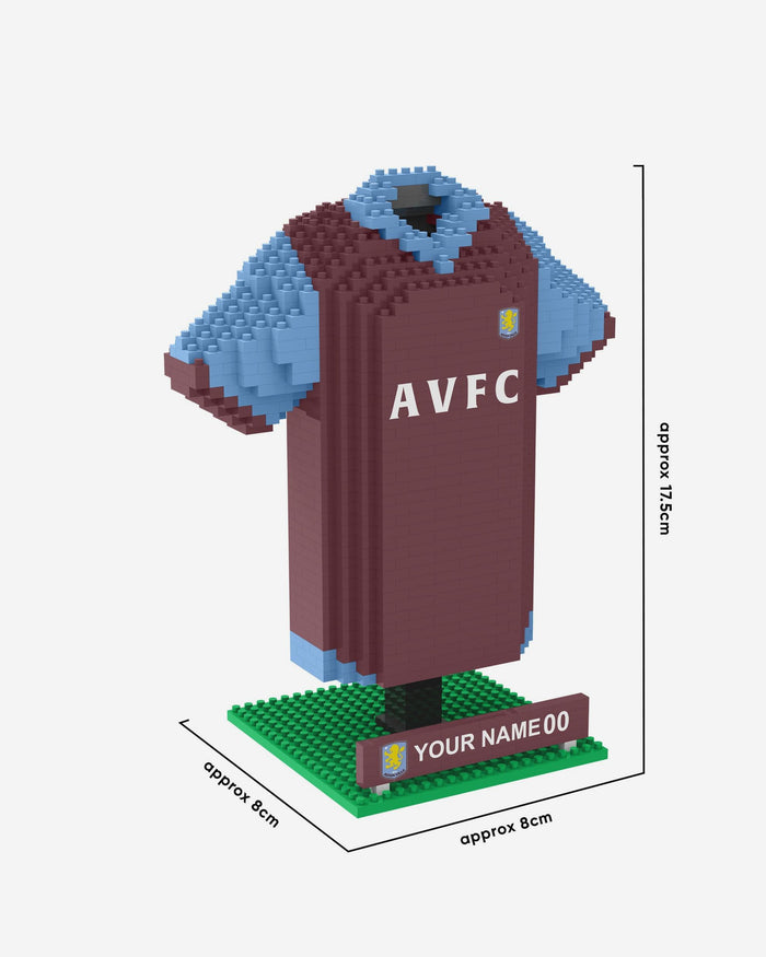 Aston Villa FC Personalised BRXLZ Home Shirt FOCO - FOCO.com | UK & IRE