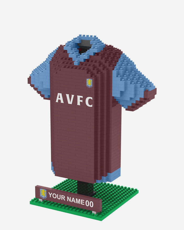 Aston Villa FC Personalised BRXLZ Home Shirt FOCO - FOCO.com | UK & IRE