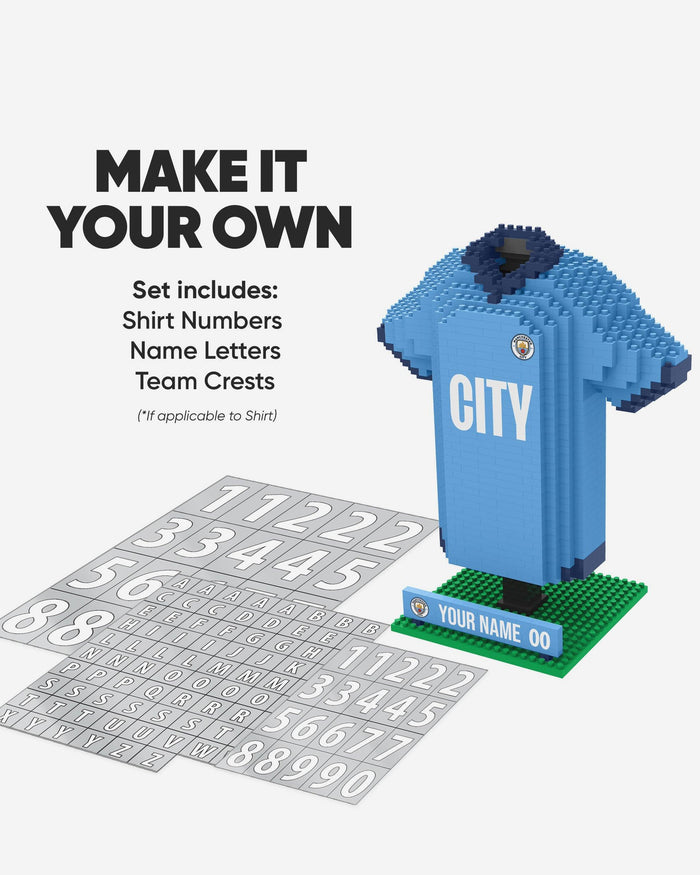 Manchester City FC Personalised BRXLZ Home Shirt FOCO - FOCO.com | UK & IRE