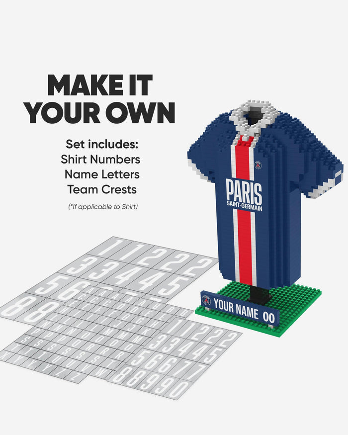 Paris Saint-Germain FC Personalised BRXLZ Home Shirt FOCO - FOCO.com | UK & IRE