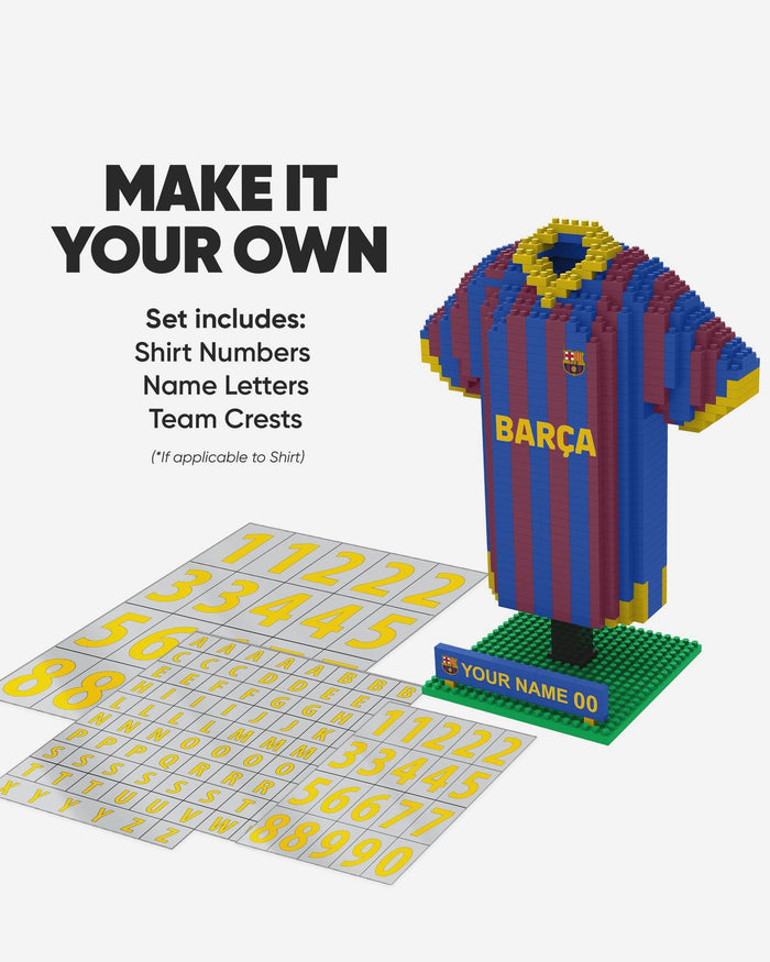 FC Barcelona Personalised BRXLZ Home Shirt FOCO - FOCO.com | UK & IRE
