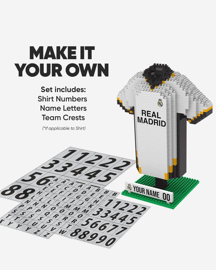 Real Madrid CF Personalised BRXLZ Home Shirt FOCO - FOCO.com | UK & IRE