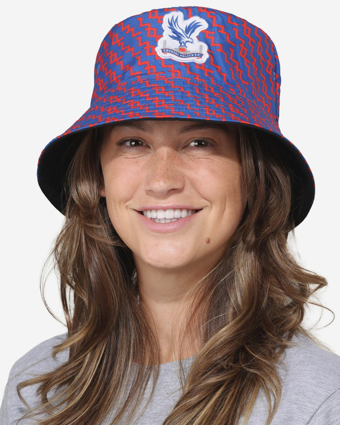 Crystal Palace FC Pixel Reversible Bucket Hat FOCO - FOCO.com | UK & IRE