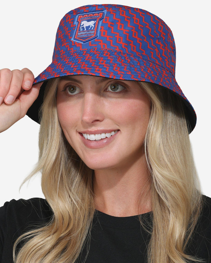 Ipswich Town FC Pixel Reversible Bucket Hat FOCO - FOCO.com | UK & IRE