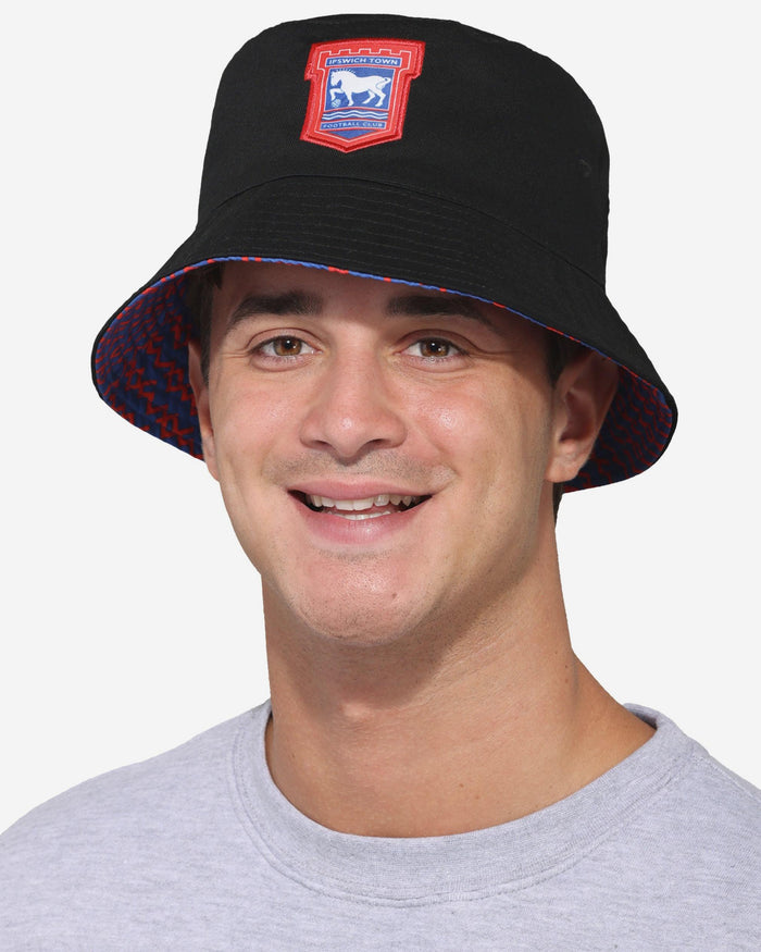 Ipswich Town FC Pixel Reversible Bucket Hat FOCO - FOCO.com | UK & IRE