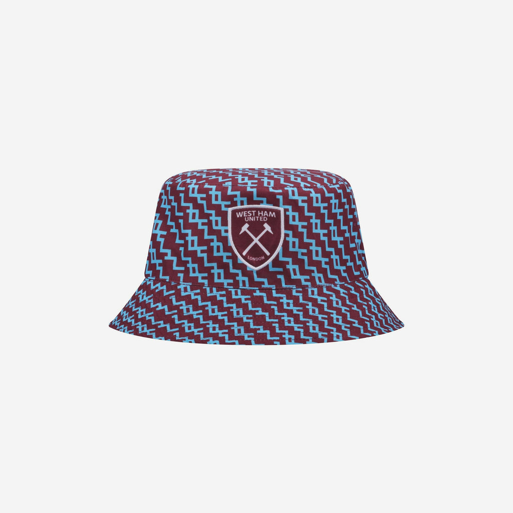 West Ham United FC Pixel Reversible Bucket Hat FOCO - FOCO.com | UK & IRE