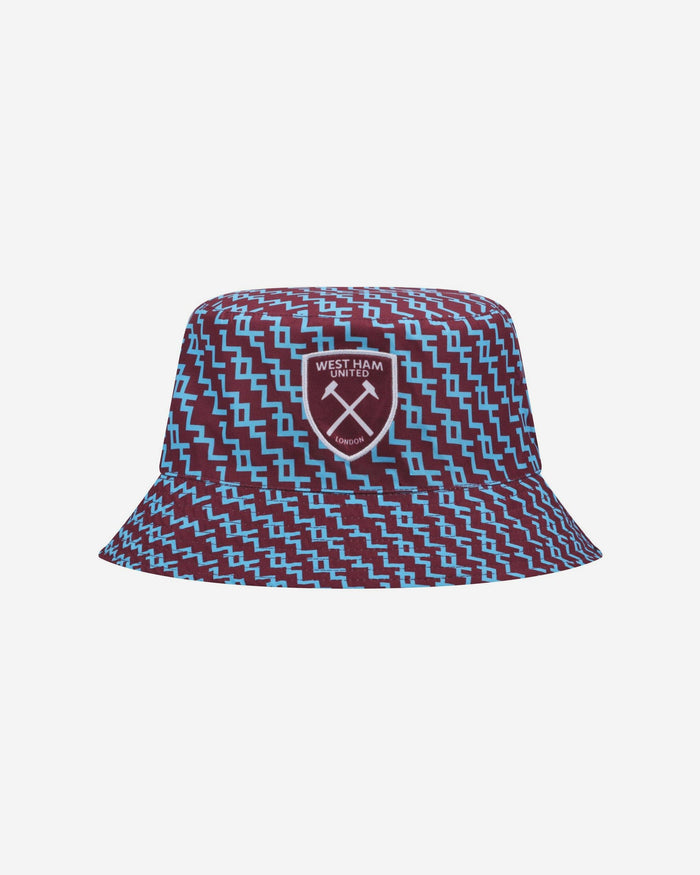 West Ham United FC Pixel Reversible Bucket Hat FOCO - FOCO.com | UK & IRE