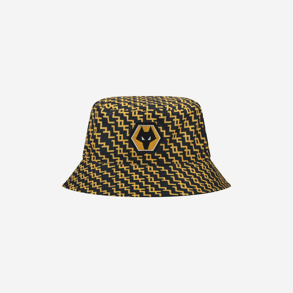 Wolverhampton Wanderers FC Pixel Reversible Bucket Hat FOCO - FOCO.com | UK & IRE