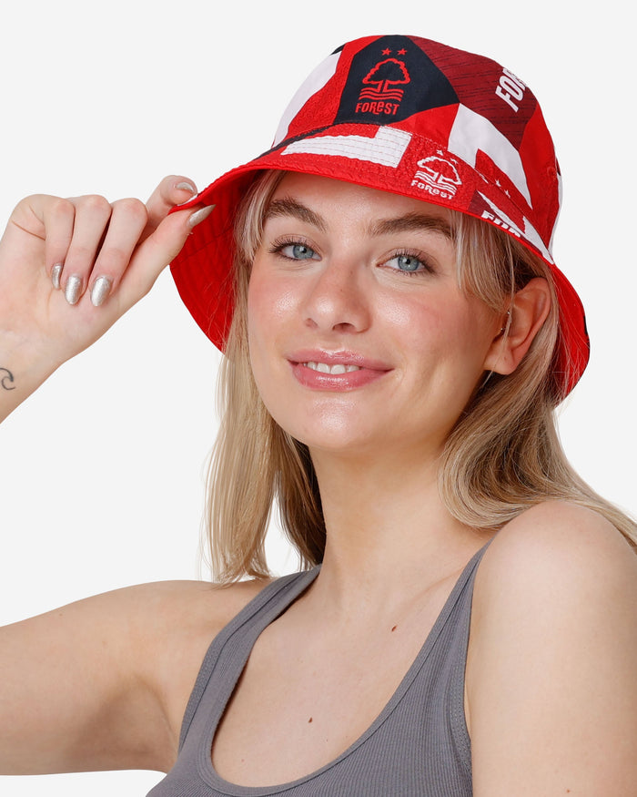 Nottingham Forest FC Geo Reversible Bucket Hat FOCO - FOCO.com | UK & IRE