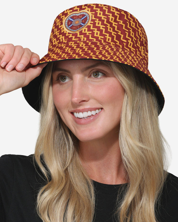 Heart of Midlothian FC Pixel Reversible Bucket Hat FOCO - FOCO.com | UK & IRE