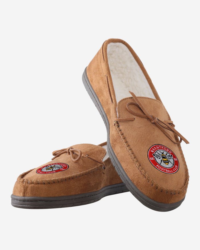 Brentford FC Suede Moccasin Slipper FOCO - FOCO.com | UK & IRE