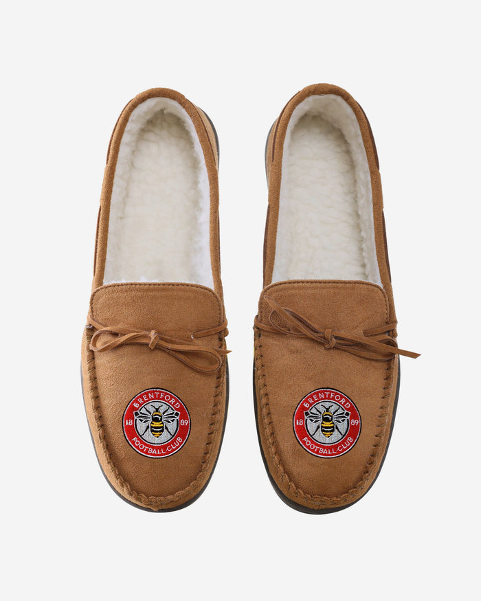 Brentford FC Suede Moccasin Slipper FOCO - FOCO.com | UK & IRE