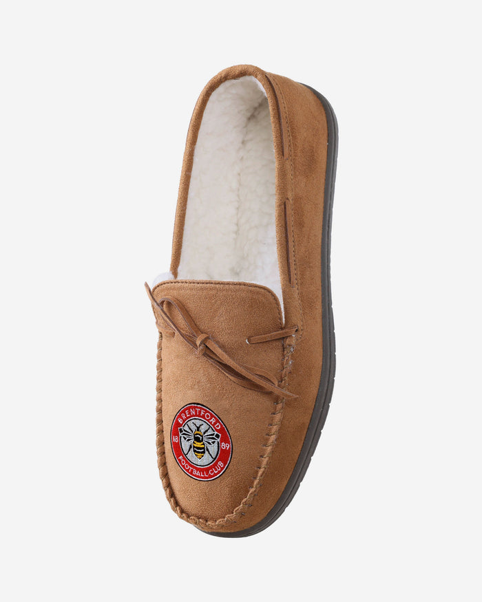 Brentford FC Suede Moccasin Slipper FOCO - FOCO.com | UK & IRE