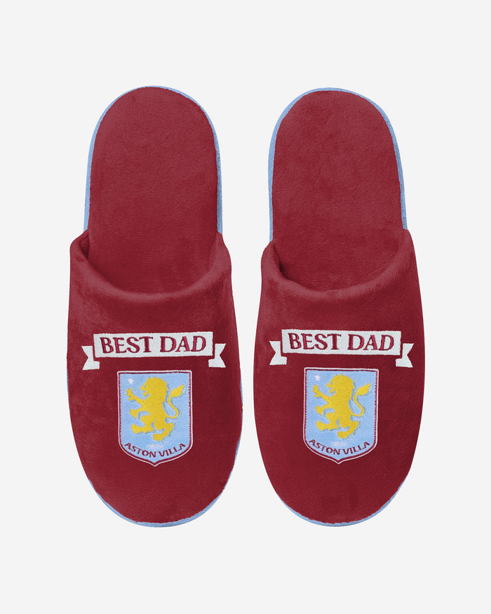 Aston Villa FC Best Dad Slippers FOCO - FOCO.com | UK & IRE