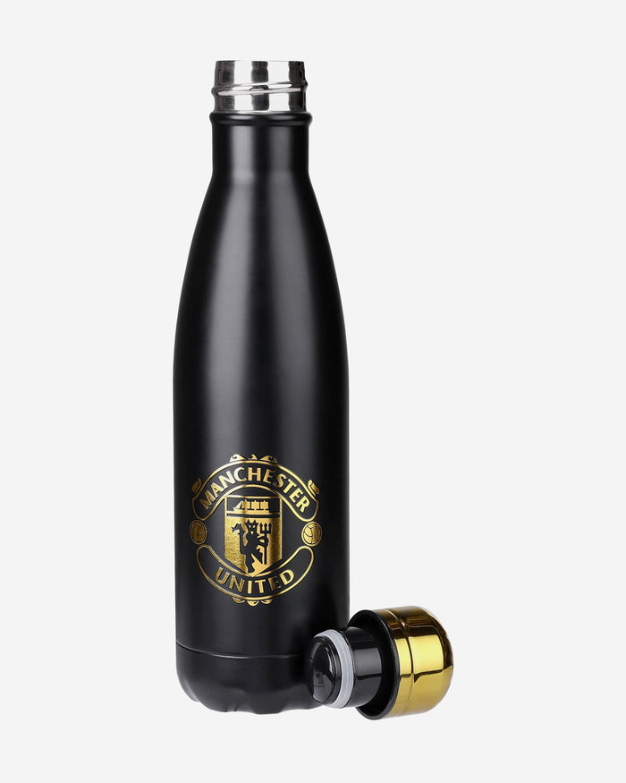 Manchester United FC Black & Gold Chill Water Bottle FOCO - FOCO.com | UK & IRE