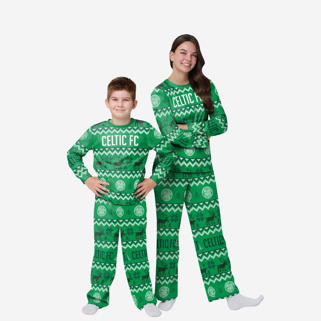 Celtic FC Youth Ugly Pattern Family Holiday Pyjamas FOCO 4 - FOCO.com | UK & IRE