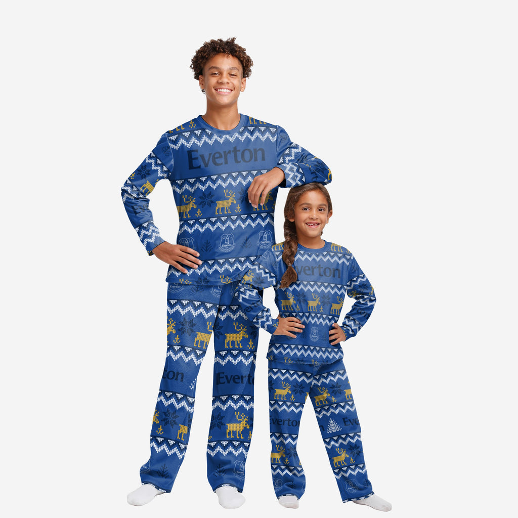 Everton FC Youth Ugly Pattern Family Holiday Pyjamas FOCO 4 - FOCO.com | UK & IRE