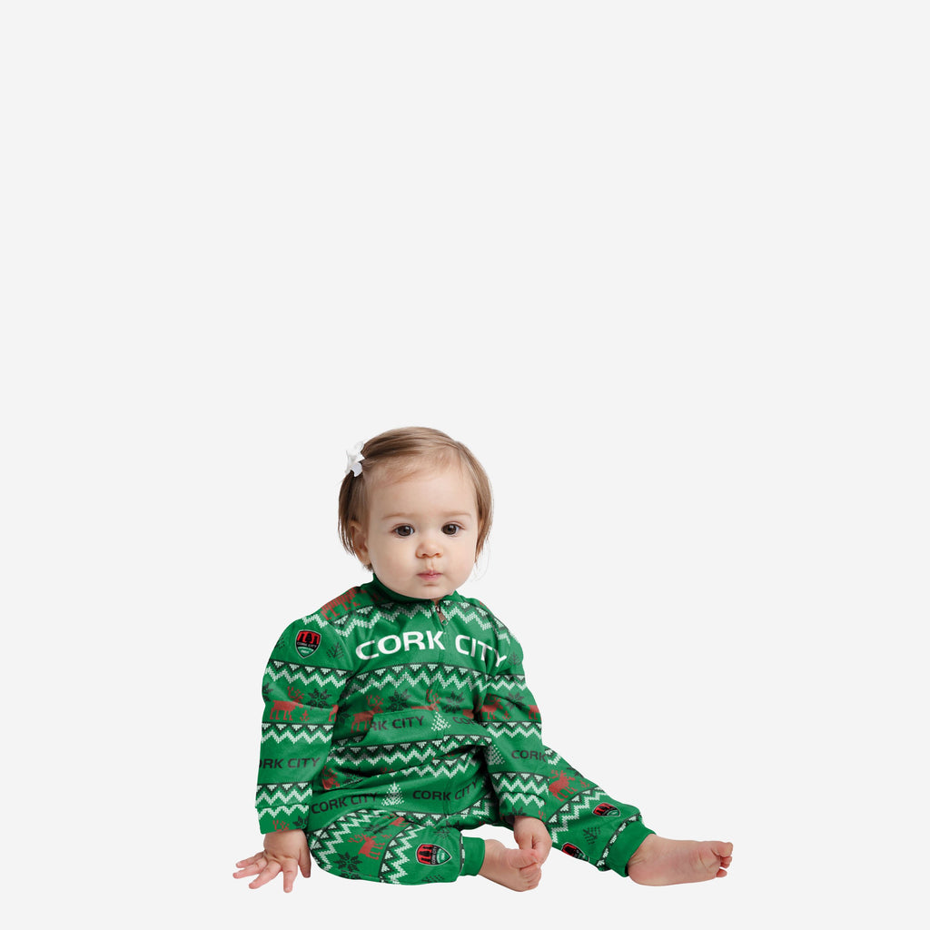 Cork City FC Infant Ugly Pattern Family Holiday Pyjamas FOCO 12M - FOCO.com | UK & IRE