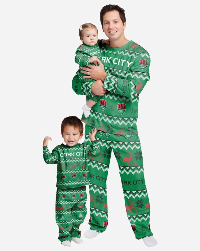 Cork City FC Infant Ugly Pattern Family Holiday Pyjamas FOCO - FOCO.com | UK & IRE
