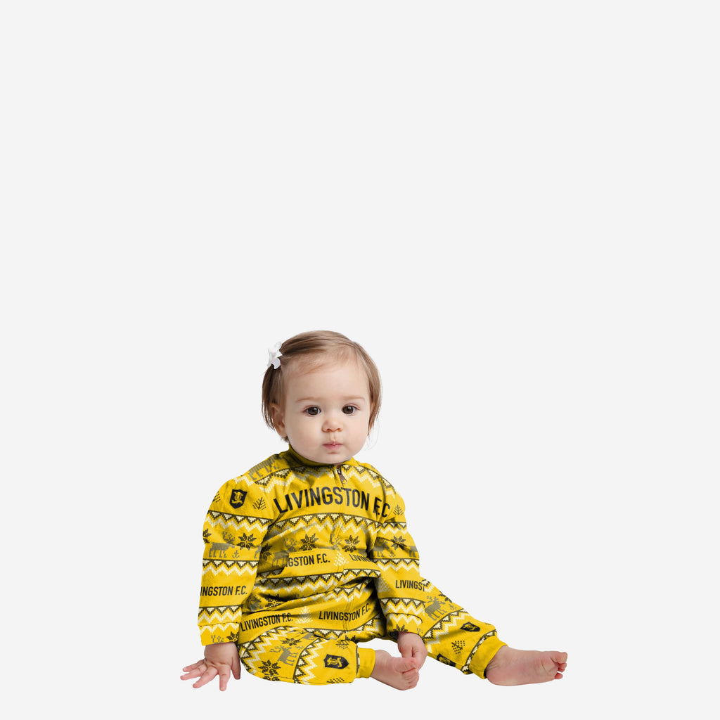 Livingston FC Infant Ugly Pattern Family Holiday Pyjamas FOCO 12M - FOCO.com | UK & IRE