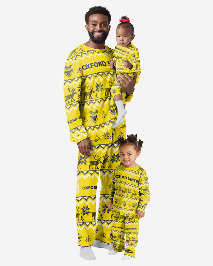 Oxford United FC Infant Ugly Pattern Family Holiday Pyjamas FOCO - FOCO.com | UK & IRE