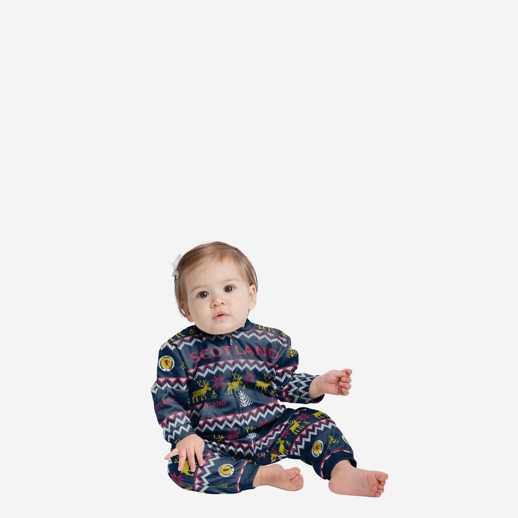 Scotland Infant Ugly Pattern Family Holiday Pyjamas FOCO 12M - FOCO.com | UK & IRE