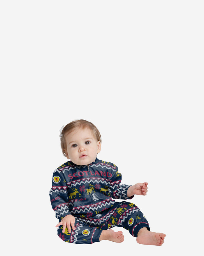 Scotland Infant Ugly Pattern Family Holiday Pyjamas FOCO 12M - FOCO.com | UK & IRE