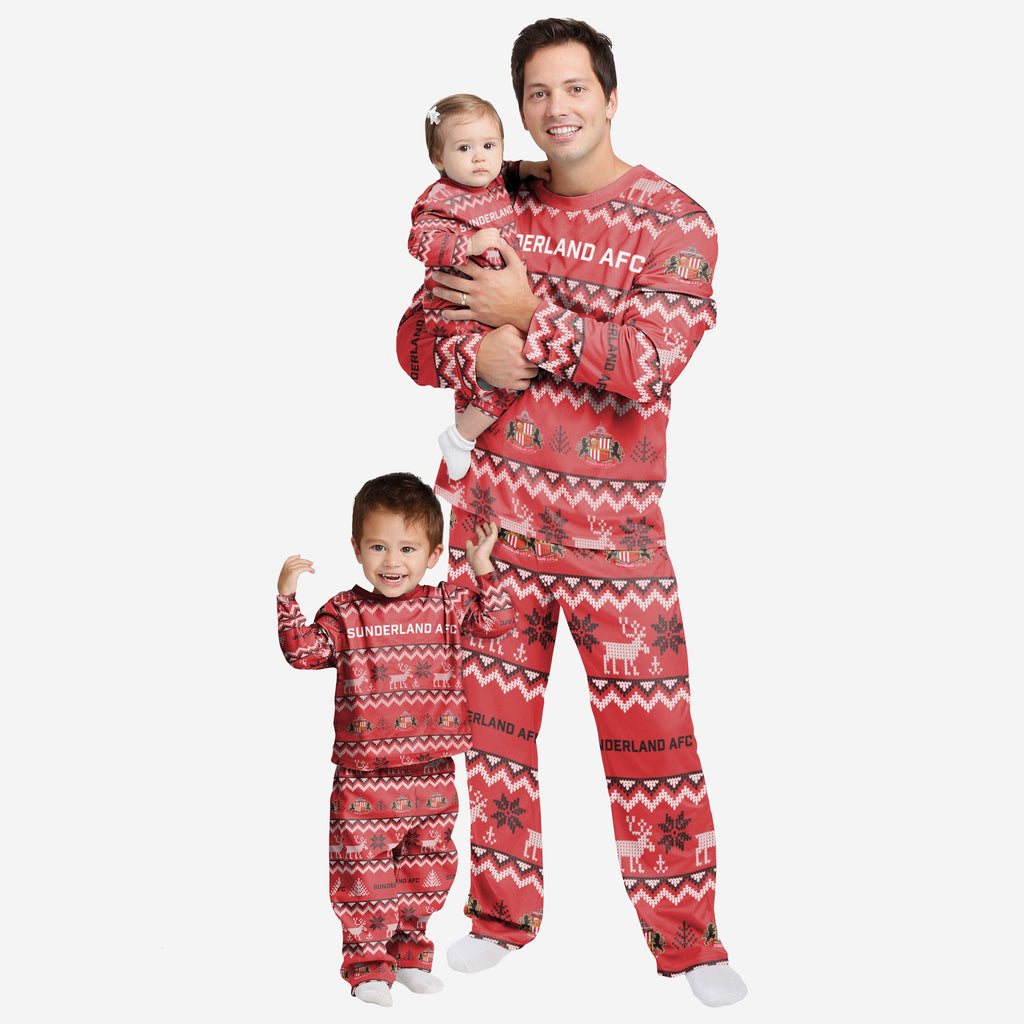 Sunderland AFC Infant Ugly Pattern Family Holiday Pyjamas FOCO | UK