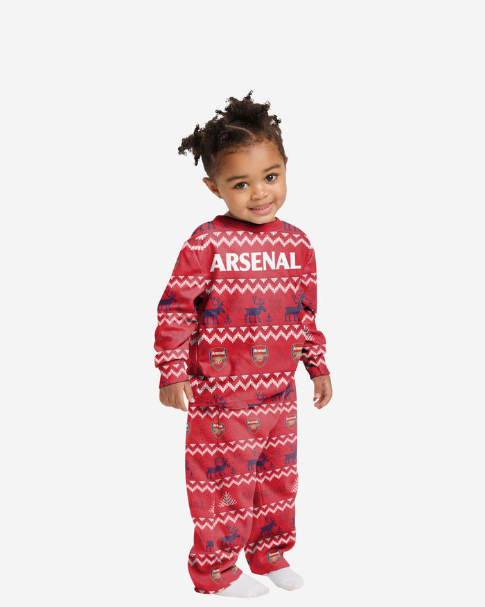 Arsenal FC Toddler Ugly Pattern Family Holiday Pyjamas FOCO 2Y - FOCO.com | UK & IRE