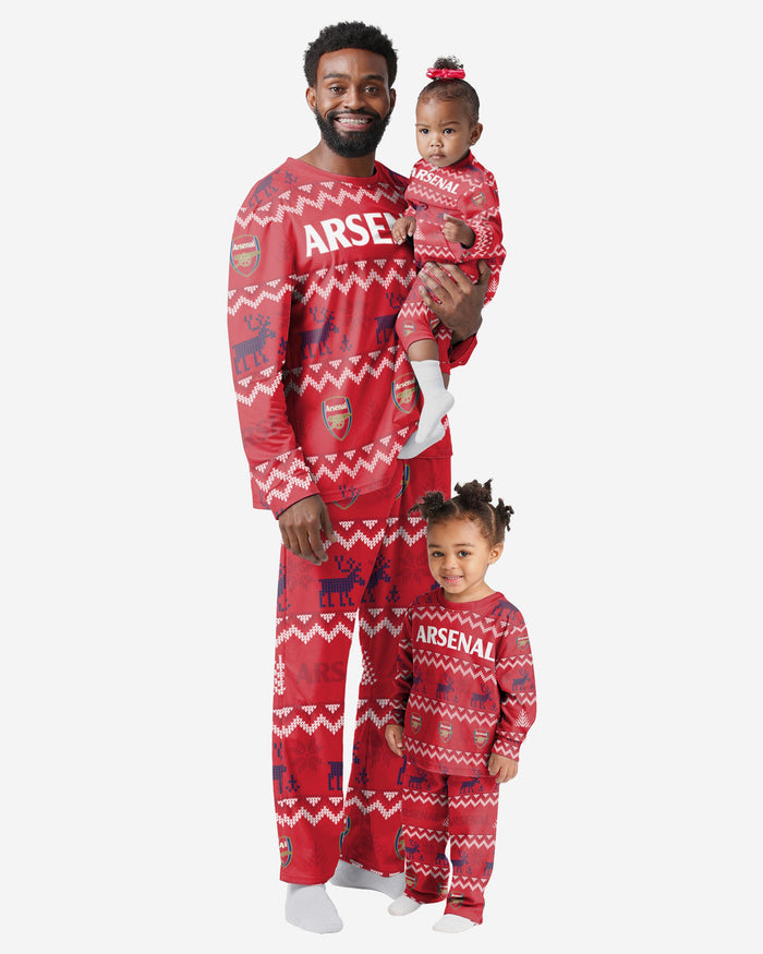 Arsenal FC Toddler Ugly Pattern Family Holiday Pyjamas FOCO - FOCO.com | UK & IRE