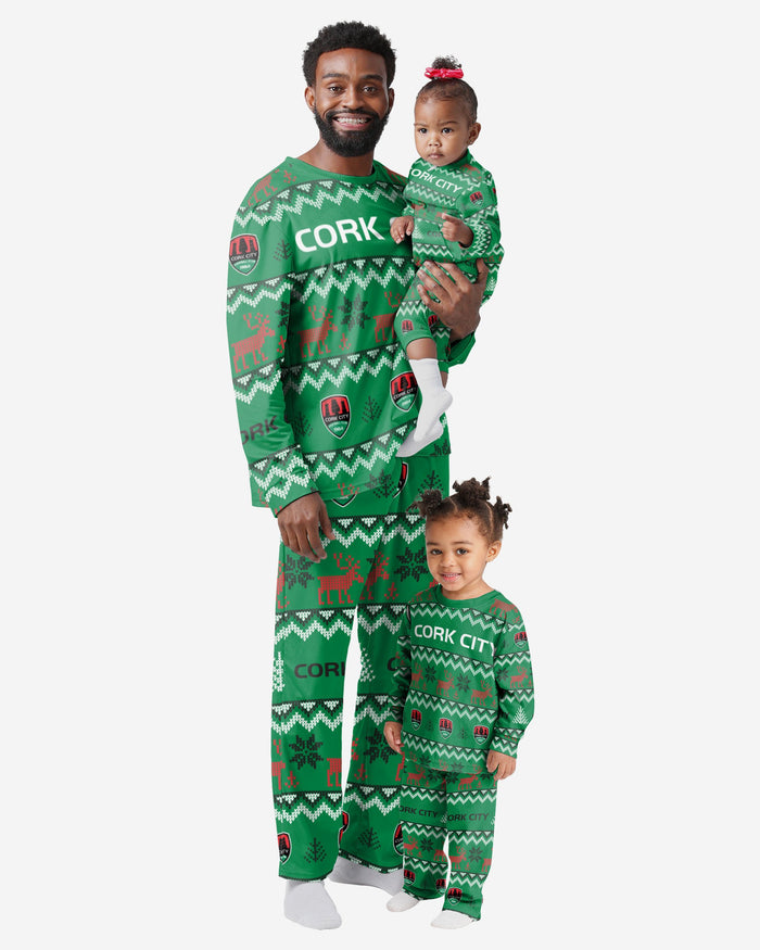 Cork City FC Toddler Ugly Pattern Family Holiday Pyjamas FOCO - FOCO.com | UK & IRE