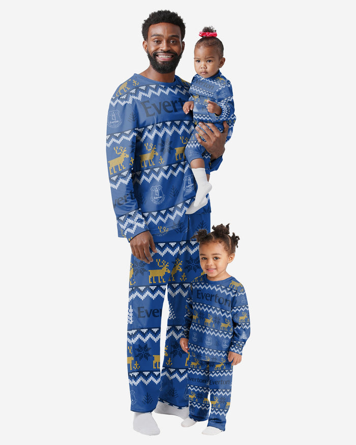 Everton FC Toddler Ugly Pattern Family Holiday Pyjamas FOCO - FOCO.com | UK & IRE
