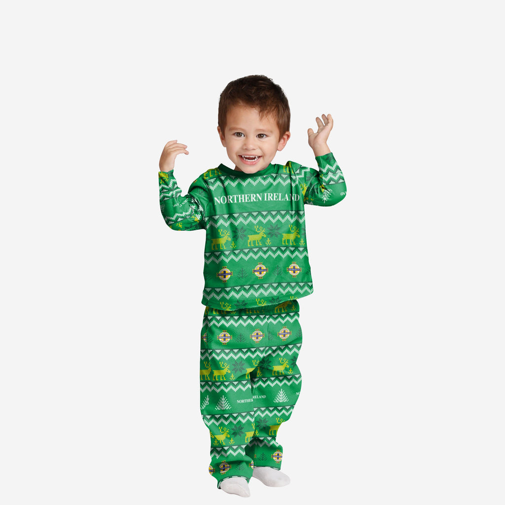 Northern Ireland Toddler Ugly Pattern Family Holiday Pyjamas FOCO 2Y - FOCO.com | UK & IRE