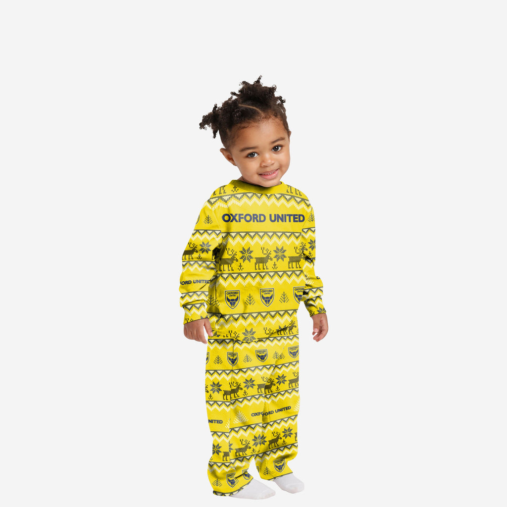 Oxford United FC Toddler Ugly Pattern Family Holiday Pyjamas FOCO 2Y - FOCO.com | UK & IRE