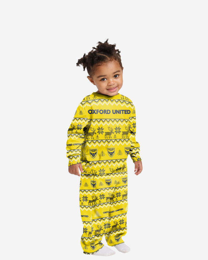 Oxford United FC Toddler Ugly Pattern Family Holiday Pyjamas FOCO 2Y - FOCO.com | UK & IRE