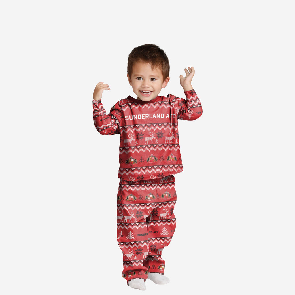 Sunderland AFC Toddler Ugly Pattern Family Holiday Pyjamas FOCO 2Y - FOCO.com | UK & IRE