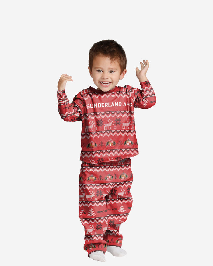 Sunderland AFC Toddler Ugly Pattern Family Holiday Pyjamas FOCO 2Y - FOCO.com | UK & IRE