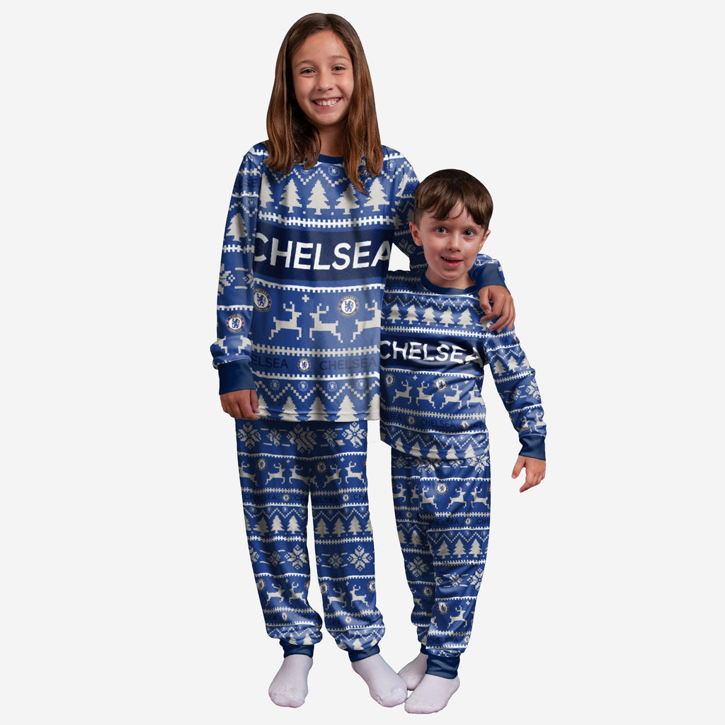 Chelsea FC Youth Family Holiday Pyjamas FOCO 8 (S) - FOCO.com | UK & IRE