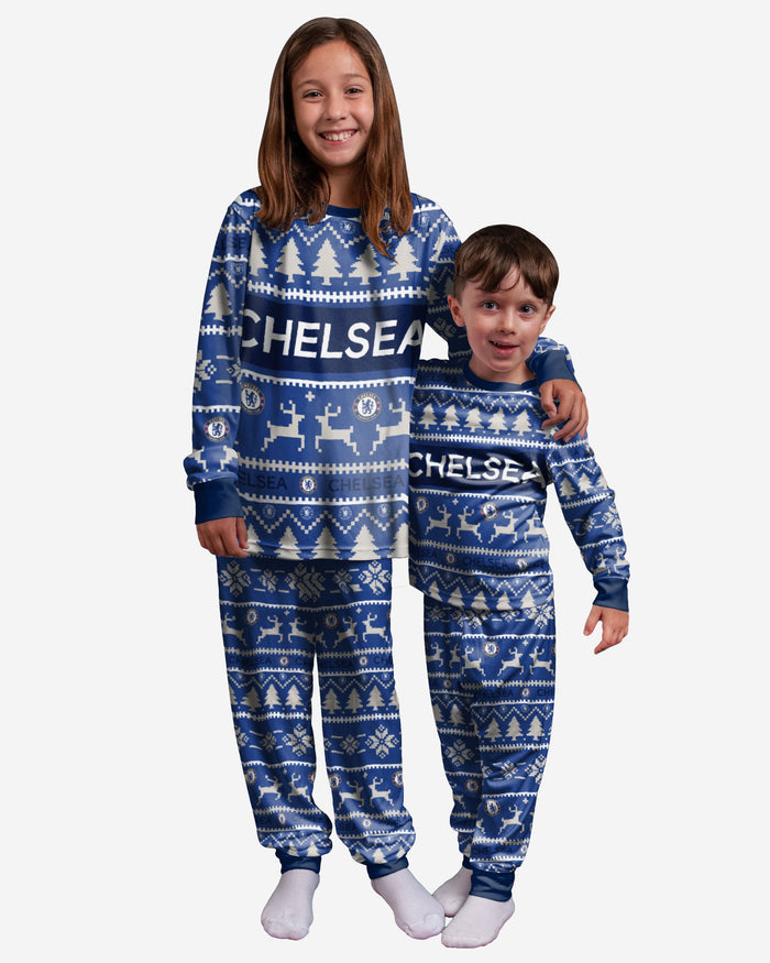 Chelsea FC Youth Family Holiday Pyjamas FOCO 8 (S) - FOCO.com | UK & IRE