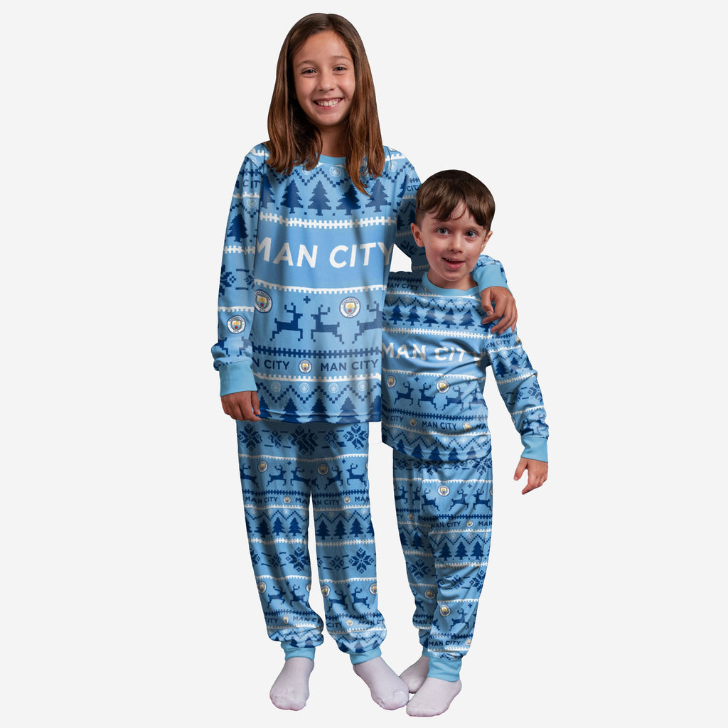 Manchester City FC Youth Family Holiday Pyjamas FOCO 8 (S) - FOCO.com | UK & IRE