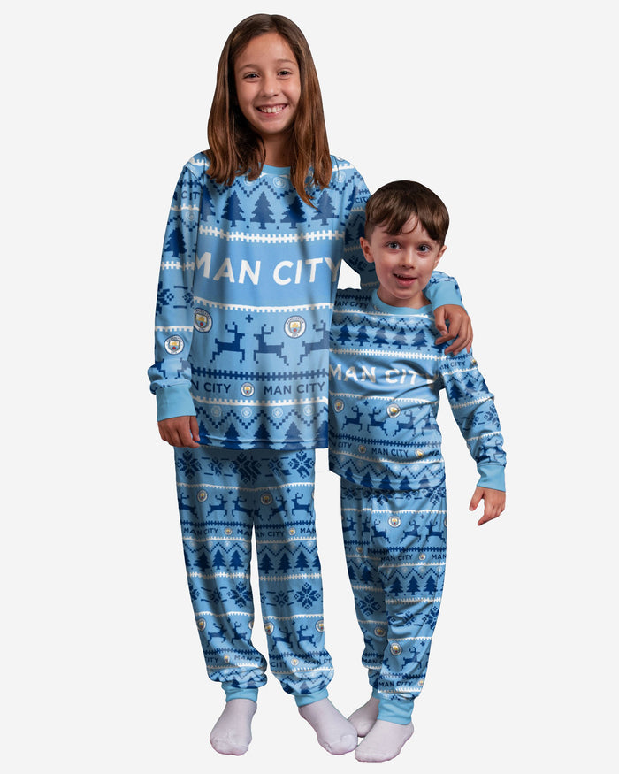 Manchester City FC Youth Family Holiday Pyjamas FOCO 8 (S) - FOCO.com | UK & IRE