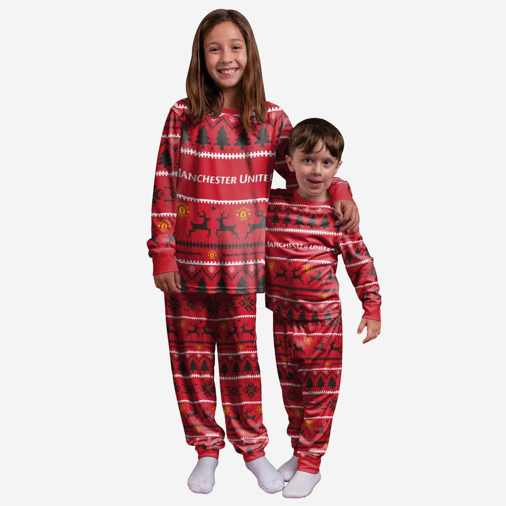 Manchester United FC Youth Family Holiday Pyjamas FOCO 4 - FOCO.com | UK & IRE