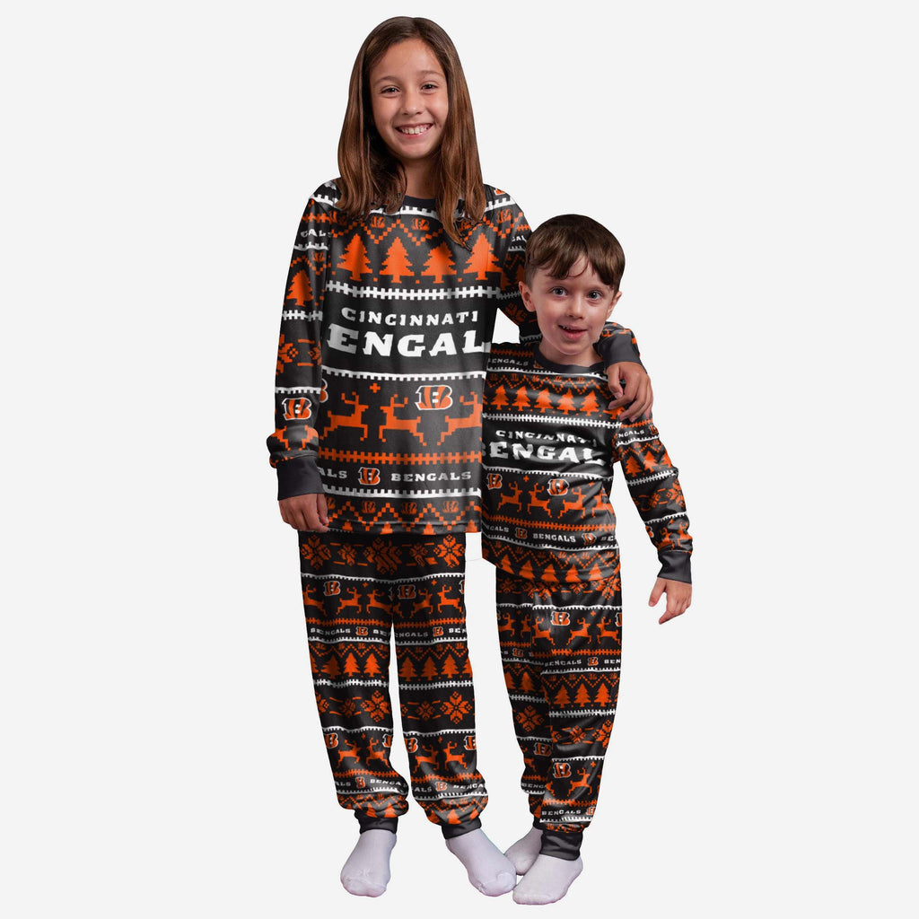 Cincinnati Bengals Youth Family Holiday Pyjamas FOCO 4 - FOCO.com | UK & IRE